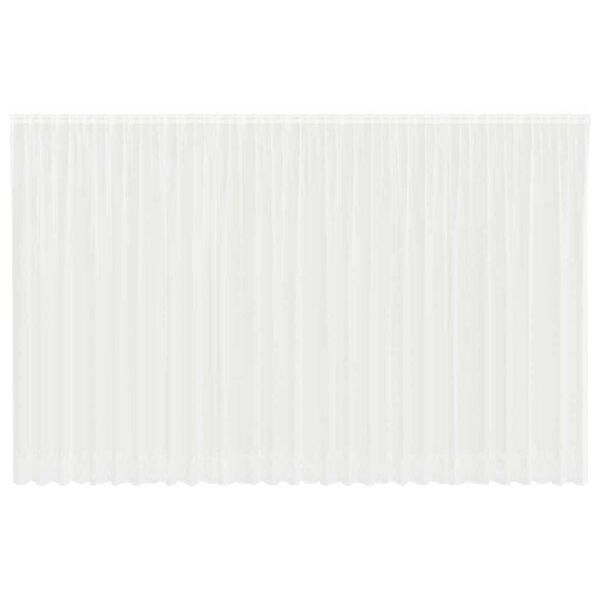 vidaXL Rideau en Dentelle Floral Blanc 300 x 750 cm Polyester