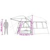vidaXL Tente Instantan&eacute;e ALTA Vert 458 x 458 x 230 cm Acier