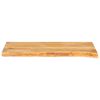 vidaXL Dessus de table à bord vivant 90x30x2,5 cm bois massif manguier