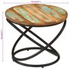 vidaXL Table basse Ø50x40 cm bois de récupération massif et acier