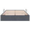 vidaXL Lit de Rangement avec matelas Gris fonc&eacute; 120 x 200 cm Velours