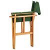 vidaXL Chaises de metteur en scène lot de 2 bois massif d'acacia vert