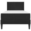 vidaXL Cadre de lit avec matelas Noir 80 x 200 cm Velours