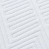 vidaXL Matelas Blanc et Bleu 160 x 200 cm Tissu jacquard
