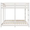 vidaXL Cadre de lit superpos&eacute; triple Blanc 160 x 200 cm Pin massif