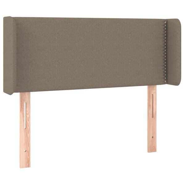 vidaXL T&ecirc;te de lit avec oreilles Taupe 103x16x78/88 cm Tissu