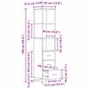 vidaXL Ensemble de mobilier de salle de bain 3 pcs Ch&ecirc;ne noir