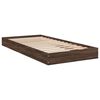 vidaXL Cadre de lit sans matelas ch&ecirc;ne marron 90x200cm bois ing&eacute;nierie