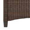 vidaXL Banc de jardin avec oreiller Marron et Cr&egrave;me 105 x 60 x 112 cm