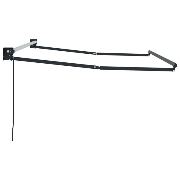 vidaXL Cadre de store r&eacute;tractable manuel Anthracite 3 x 2 m Aluminium