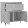 vidaXL Buffet Gris b&eacute;ton 60x35x70 cm Bois d'ing&eacute;nierie
