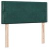 vidaXL Sommier &agrave; lattes de lit et matelas vert fonc&eacute; 80x210 cm velours