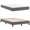 vidaXL Cadre de lit avec matelas Gris 120 x 200 cm tissu