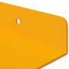 vidaXL &Eacute;tag&egrave;re flottante 3 pcs Jaune moutarde 40 x 9 x 2,5 cm Acier