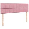 VidaXL Cadre de lit ottoman avec matelas rose 140x200 cm velours