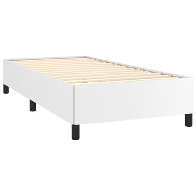 vidaXL Cadre de lit sans matelas blanc 100x200 cm similicuir