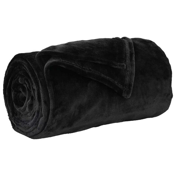 vidaXL Couvertures &agrave; jeter 6 pcs Noir 220 x 240 cm Toison