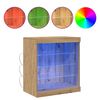 vidaXL Buffet LED Ch&ecirc;ne artisanal 60,5 x 37 x 67 cm Bois d'ing&eacute;nierie
