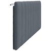 vidaXL Coussin de t&ecirc;te de lit Hanko gris fonc&eacute; 200 cm velours