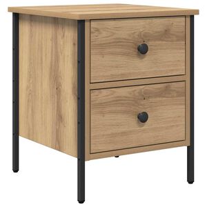vidaXL Cabinet de Chevet ch&ecirc;ne artisanal 40 x 42 x 50 cm