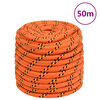 vidaXL Corde de bateau Orange 18 mm 50 m Polypropyl&egrave;ne