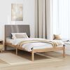 vidaXL Cadre de lit avec t&ecirc;te de lit Marron 100 x 200 cm Pin massif