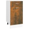 vidaXL Armoire &agrave; tiroirs "Lyon" Ch&ecirc;ne fum&eacute; 40 x 46 x 81,5 cm Bois d'ing&eacute;nierie