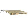 vidaXL Cadre de store manuel avec LEDs Vert, Jaune, Blanc 3 x 2,5 m