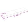 vidaXL Dessus de table bois massif trait&eacute; bordure assortie