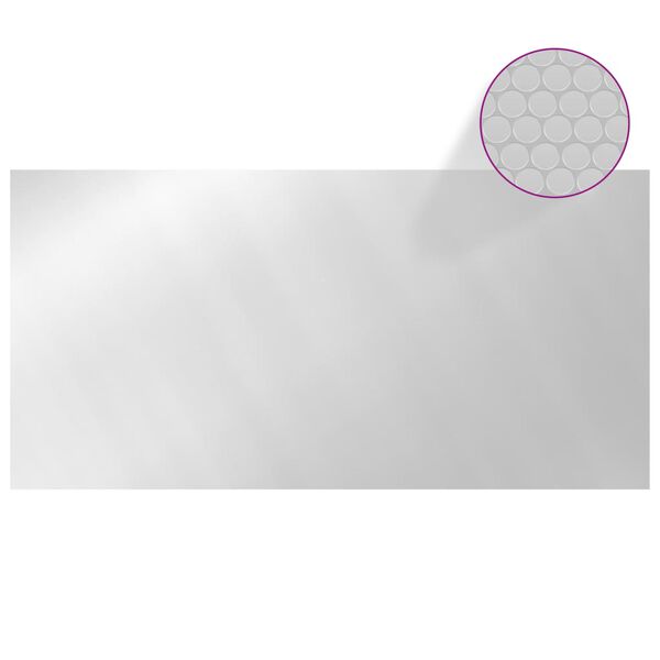 vidaXL Couverture de piscine Argent&eacute; 400x200 cm PE