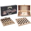 Tender Toys Jeux de soci&eacute;t&eacute; 3 en 1 Bois