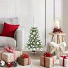 vidaXL Sapin de No&euml;l avec 150 LED avec support Vert 65 cm PE