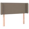 vidaXL T&ecirc;te de lit avec oreilles Taupe 93x16x78/88 cm Tissu