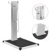 vidaXL Douche d'ext&eacute;rieur avec receveur de douche WPC Acier inoxydable