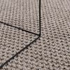 vidaXL Tapis de surface Carr&eacute; LUGO Taupe 240 x 240 cm Polyester