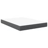 vidaXL Matelas de Lit avec matelas Gris 140 x 200 cm tissu