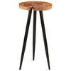 vidaXL Table de bar en rondins &Oslash;53x105 cm bois d'acacia solide