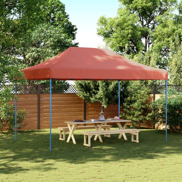 vidaXL Tente réception pliable escamotable terre cuite 440x292x315 cm