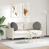 vidaXL Coussins de si&egrave;ge 2 pcs Gris clair &Oslash; 50 cm