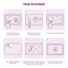 vidaXL Film miroir auto-adh&eacute;sif 2 pcs PET