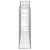 vidaXL Paniers à gabions arqués 8 pcs 200x30x100/120 cm Fer galvanisé