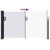 vidaXL Auvent lat&eacute;ral r&eacute;tractable blanc 117x300 cm