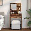 vidaXL Tables de maquillage pour chambre avec tiroir Bois Ancien