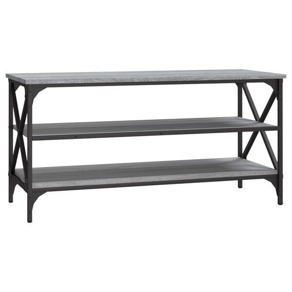 vidaXL Meuble TV Sonoma gris 100x40x50 cm Bois d'ing&eacute;nierie