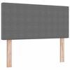 vidaXL T&ecirc;te de lit LED avec t&ecirc;te de lit Gris clair 100 cm Polyester