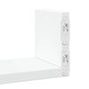 vidaXL &Eacute;tag&egrave;res murales 3 pcs blanc bois d'ing&eacute;nierie