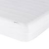 vidaXL Lit avec matelas Hvar gris foncé 120x200 cm tissu