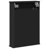 vidaXL Armoire &agrave; miroir de salle de bain noir bois d'ing&eacute;nierie
