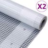 vidaXL B&acirc;ches Leno 2 pcs 260 g/m&sup2; 4x10 m Blanc