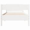 vidaXL Cadre de lit sans matelas blanc 75x190 cm bois de pin massif